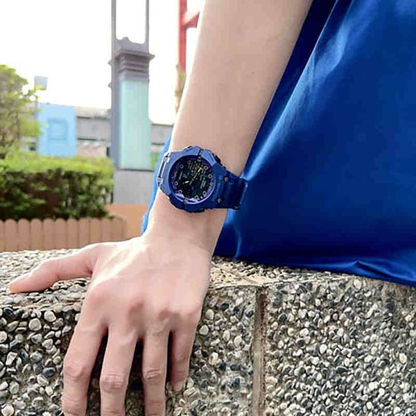 Casio G-Shock Men Analog-Digital Sport Watch GA-B001CBR-2A Blue Resin Strap w. Bluetooth