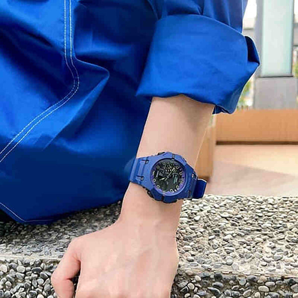 Casio G-Shock Men Analog-Digital Sport Watch GA-B001CBR-2A Blue Resin Strap w. Bluetooth