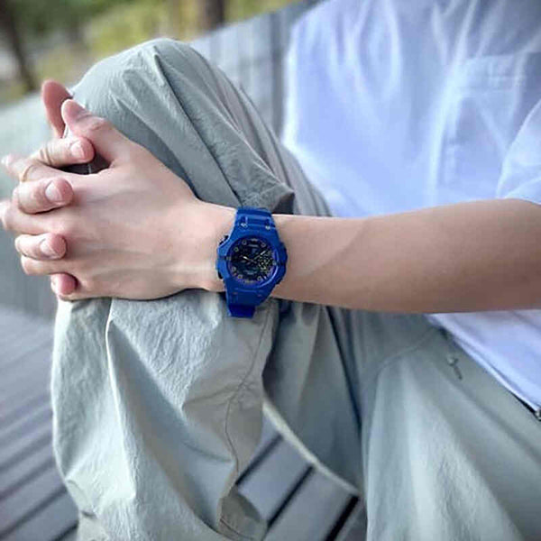 Casio G-Shock Men Analog-Digital Sport Watch GA-B001CBR-2A Blue Resin Strap w. Bluetooth