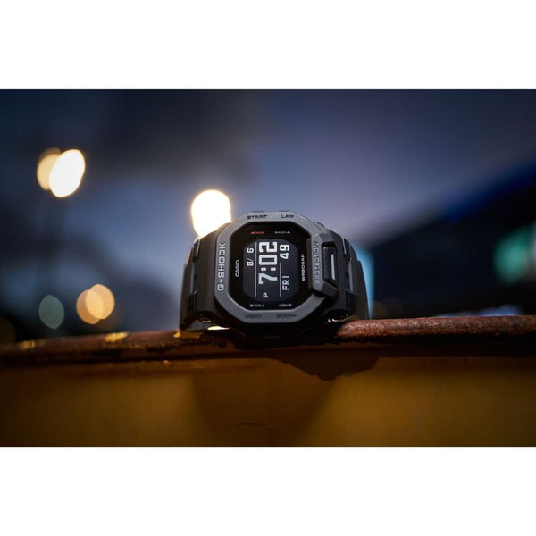 Casio G-Shock GBD-200-1 G-SQUAD Digital Bluetooth Step Tracker Black Resin Watch GBD200 GBD200-1 GBD-200-1DR