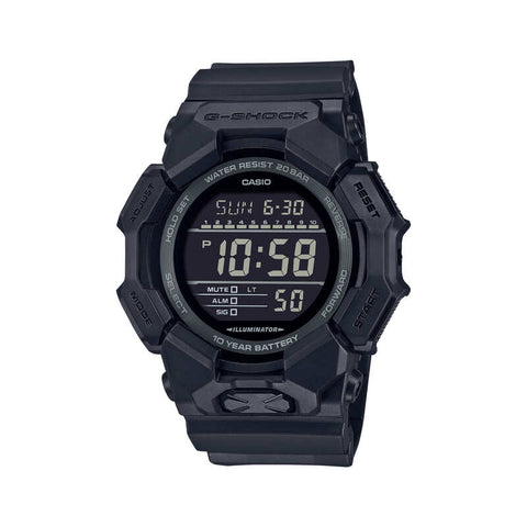 Casio G-Shock GD-010-1A1 Men Digital Watch Black Resin Strap