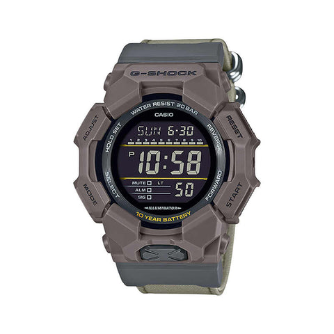 Casio G-Shock GD-010CE-5 Men’s Digital Watch with Brown Cloth Band