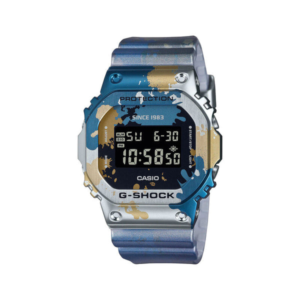 Casio G-Shock Men's Analog Watch GM-5600 Series Street Spirit Blue Resin Band Sports Men watch GM-5600SS-1