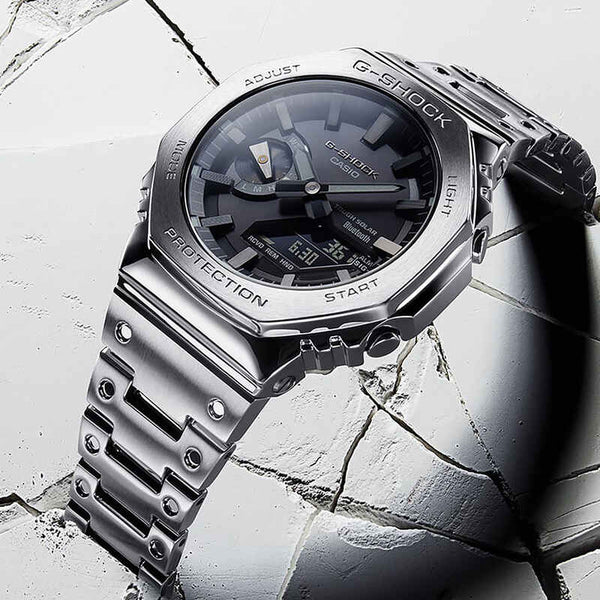 Casio G-Shock Full Metal GM-B2100BD-1A Men Analog-Digital Watch Black Resin Strap