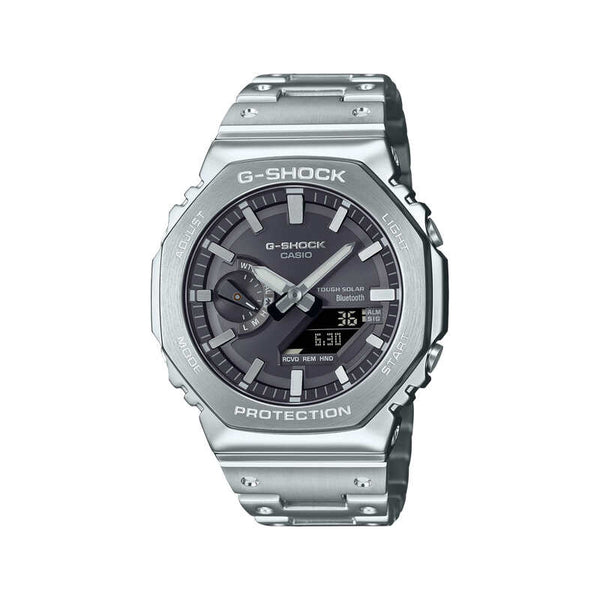 Casio G-Shock Full Metal GM-B2100SD-1A Men Analog-Digital Watch Silver Resin Strap
