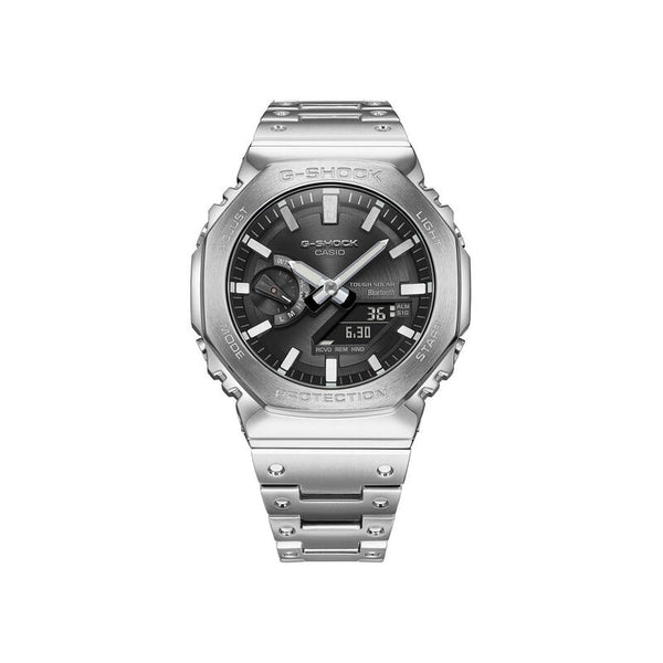 Casio G-Shock Full Metal GM-B2100SD-1A Men Analog-Digital Watch Silver Resin Strap