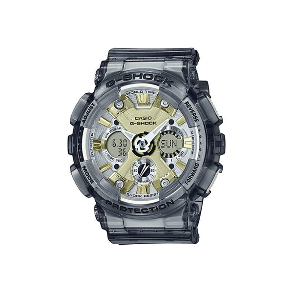 Casio G-Shock Women's Analog-Digital Watch GMA-S120GS-8A Grey Skeleton Resin Band Ladies Sport Watch