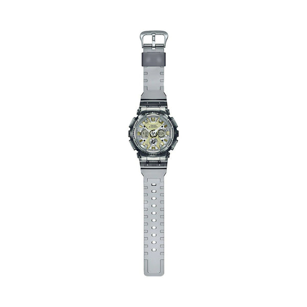 Casio G-Shock Women's Analog-Digital Watch GMA-S120GS-8A Grey Skeleton Resin Band Ladies Sport Watch