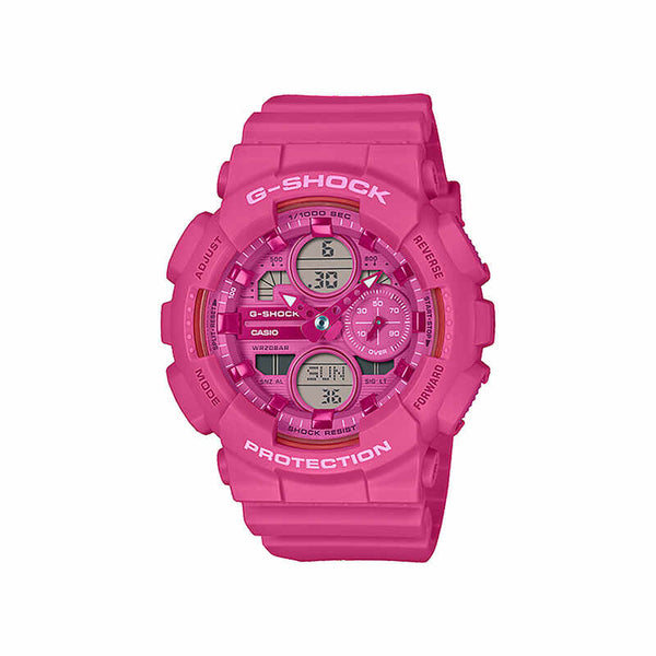 Casio G-Shock GMA-S140PP-4A Women's Analog-Digital Watch with Pink Resin Band