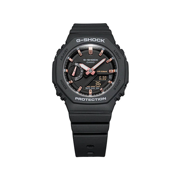 Casio G-Shock S Series Women's Analog-Digital GMA-S2100-1ADR Carbon Core Guard Black Resin Band Sport Watch