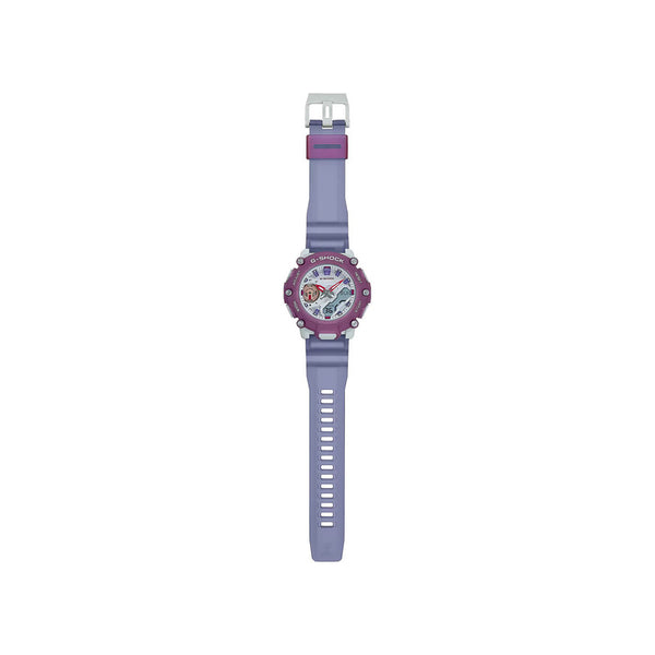 Casio G-Shock GMA-S2200PE-6A Women's Analog-Digital Sport Watch with Purple Transparent Resin Band