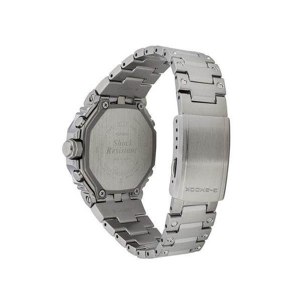 Casio G-Shock GMC-B2100AD-2A Men Analog-Digital Watch w. Bluetooth Silver Stainless Steel Strap