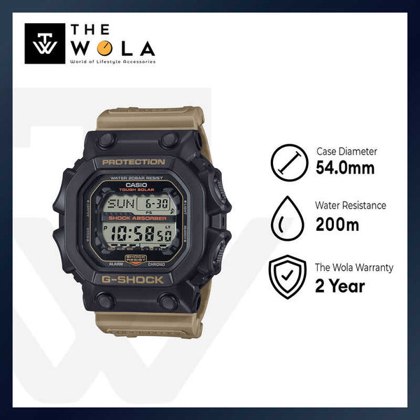 Casio G-Shock Men Digital Watch GX-56TU-1A5 Brown Resin Strap