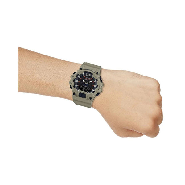 Casio Men's Analog-Digital Watch HDC-700-3A3V Green Band Watch for men