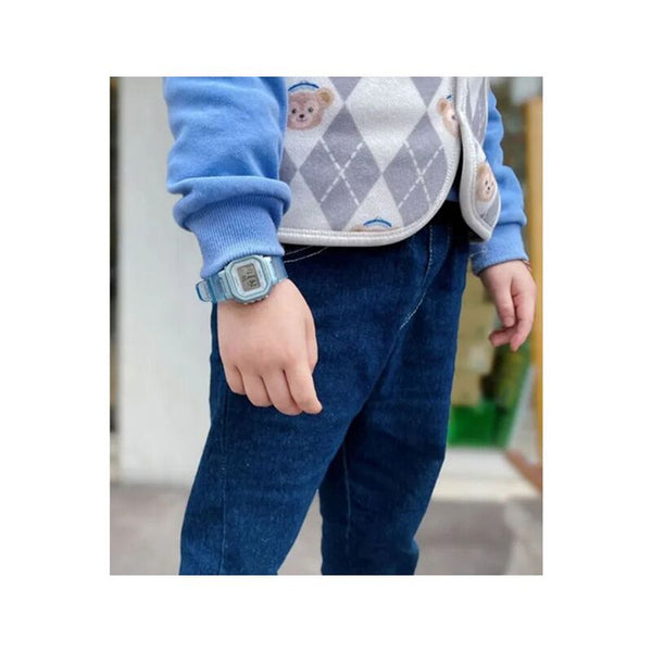 Casio Pop Series LA-20WHS-2A Kids Blue Transparent Resin Band Digital Watch