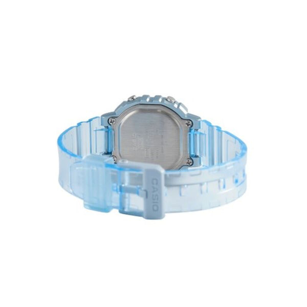 Casio Pop Series LA-20WHS-2A Kids Blue Transparent Resin Band Digital Watch