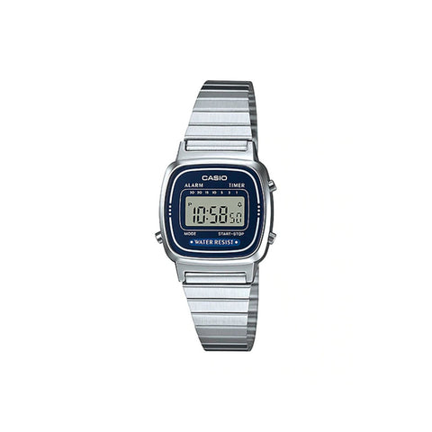 Casio Women's Digital Watch LA670WA-2 Stainless Steel Band Casual Watch