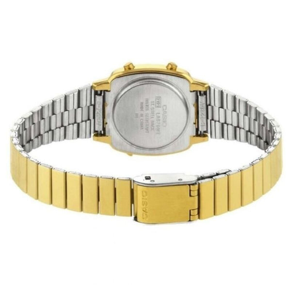 Casio Vintage Digital Watch LA670WGA-9 Gold Stainless Steel Band Ladies Watch