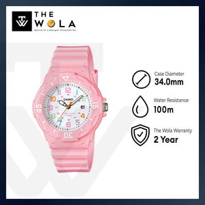 Casio LRW-200H-4B2V Women Analog Watch with Pink Resin Band