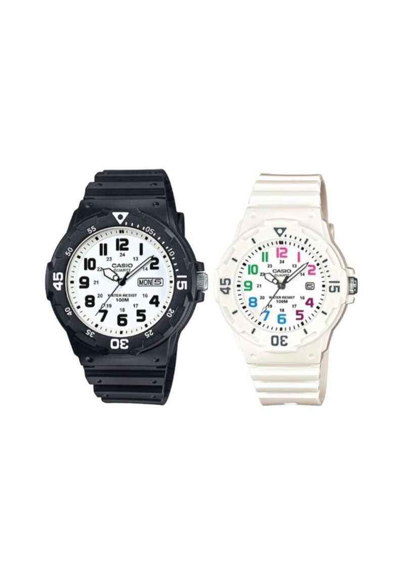 Casio Couple Analog Watch MRW/LRW-200H-7B Black Resin Strap