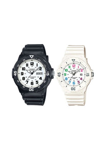 Casio Couple Analog Watch MRW/LRW-200H-7B Black Resin Strap