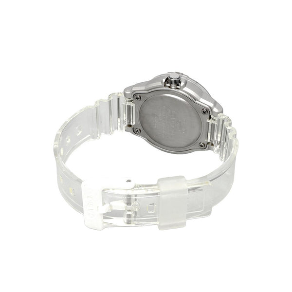 Casio Women Analog Watch LRW-200HS-7EV Clear Resin Strap