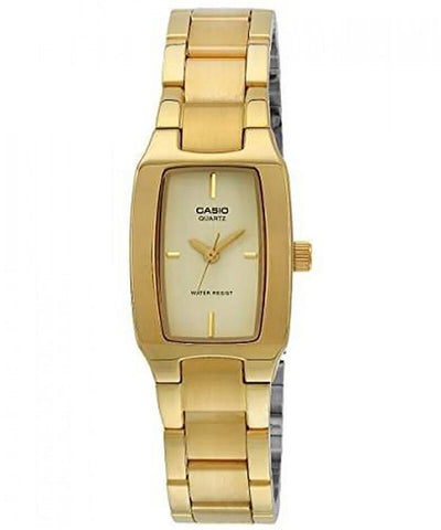 Casio LTP-1165N-9CR Women Analog Watch with Gold Stainless Steel Band