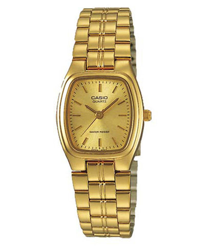 Casio LTP-1169N-9AR Women Analog Watch with Gold Stainless Steel Band