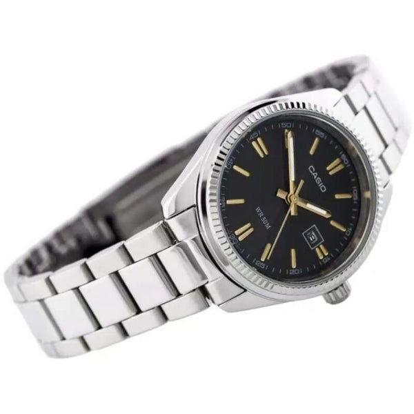 Casio Women's Analog Watch LTP-1302D-1A2 Silver Stainless Steel Band Ladies Watch