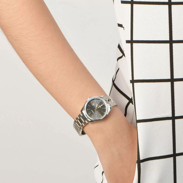 Casio Women's Analog Watch LTP-1302D-1A2 Silver Stainless Steel Band Ladies Watch