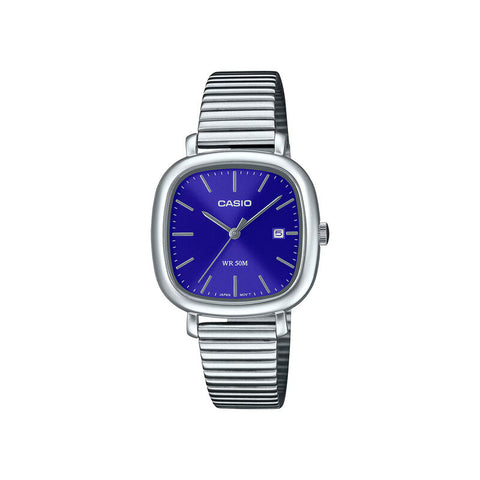 Casio LTP-B166D-2AVDF Women Analog Watch with Silver Stainless Steel Band