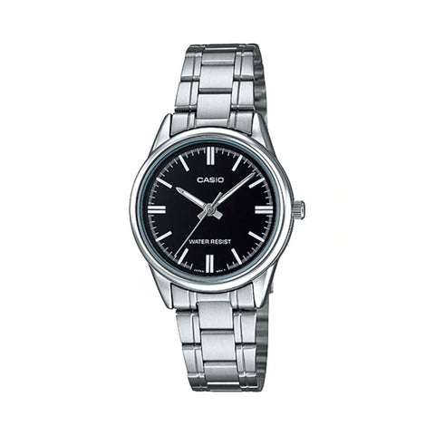 Casio Women's Analog Watch LTP-V005D-1A Silver Stainless Steel Band Ladies Watch