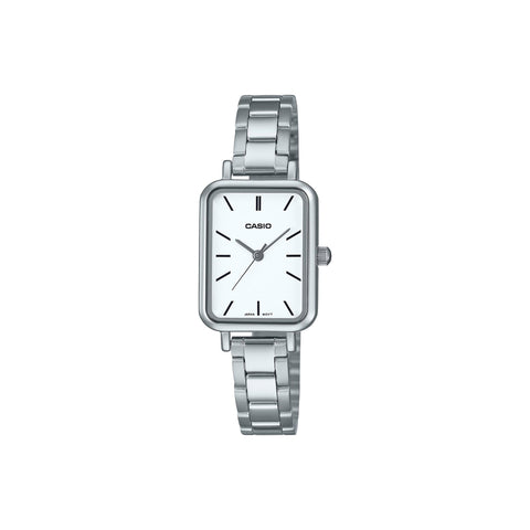 Casio Women's Analog Watch LTP-V009D-7E Silver Stainless Steel Band Ladies Watch
