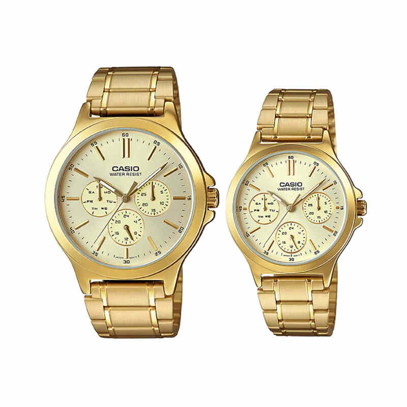 Casio watch set for couple outlet