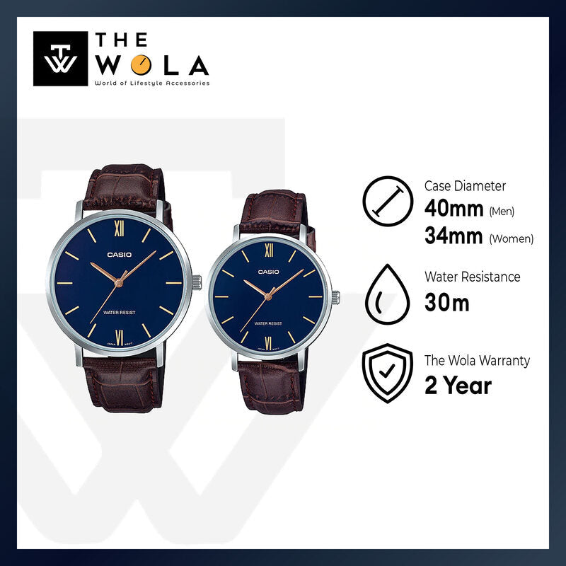 CASIO COUPLE Watch MTP/LTP-VT01L-2B