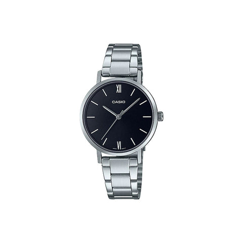 Casio Women's Analog Watch LTP-VT02D-1A Silver Stainless Steel Band Watch Women