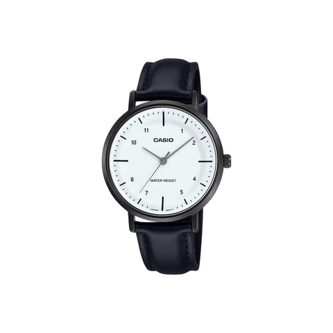 Casio LTP-VT03BL-7B Women Analog Watch Black Resin Strap