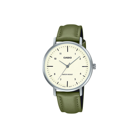 Casio LTP-VT03L-3B Women Analog Watch Green Resin Strap