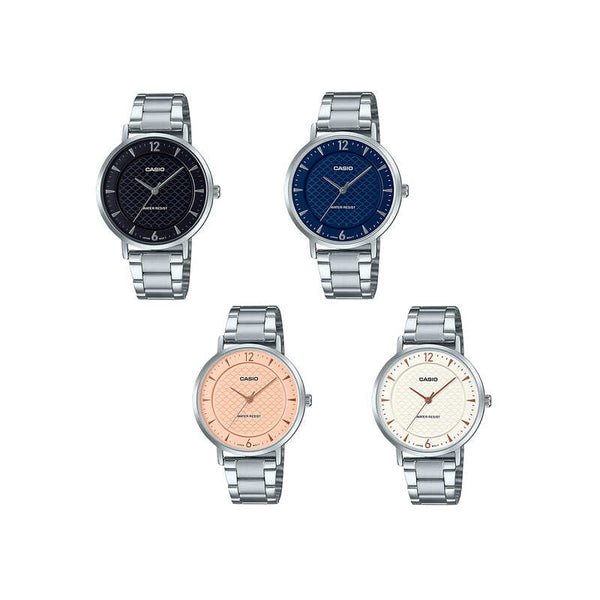 Casio LTP-VT04D-2A Women Analog Watch Silver Stainless Steel Strap