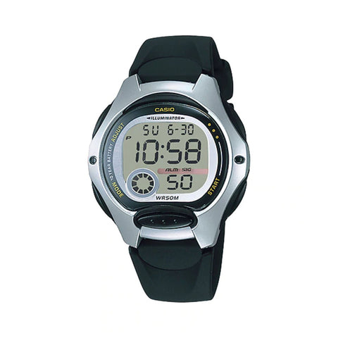 Casio LW-200-1AV Women's Digital Watch with Black Resin Band