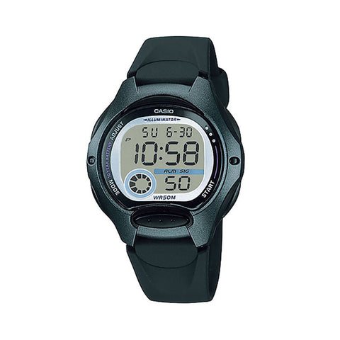 Casio LW-200-1BV Women's Digital Watch with Black Resin Band