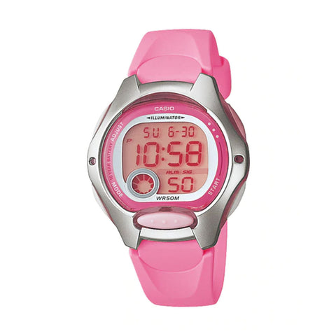 Casio LW-200-4BV Women's Digital Watch with Pink Resin Band