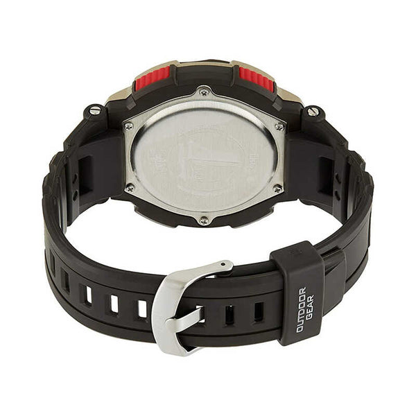 Q&Q Watch by Citizen M124J004Y Men Digital Watch with Black Resin Strap