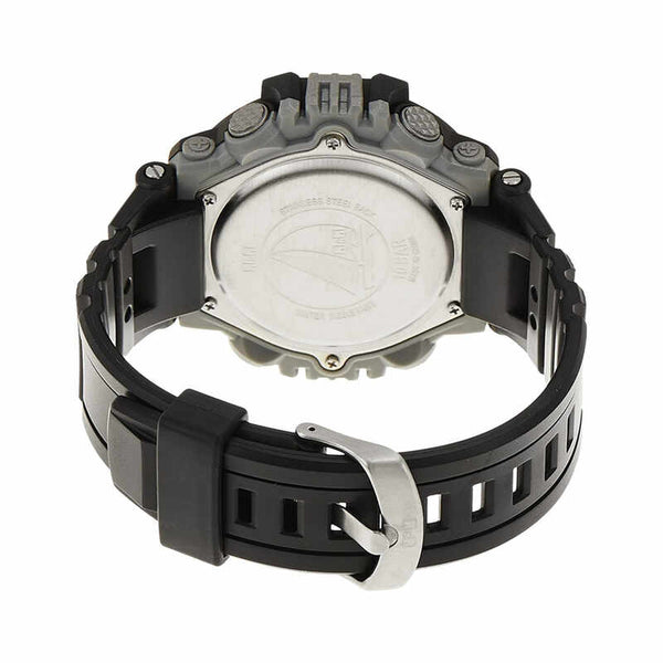 Q&Q Watch by Citizen M143J002Y Men Digital Watch with Black Resin Strap