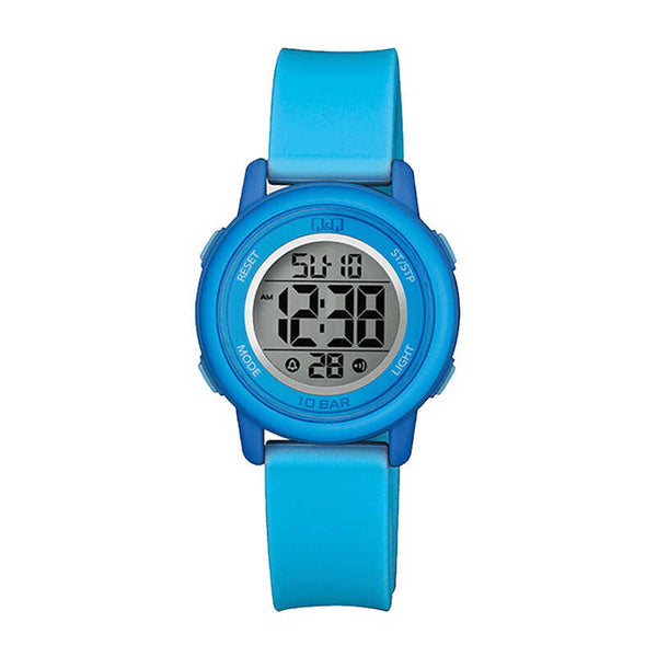 Q&Q Watch by Citizen M208J001Y Kids Digital Watch with Blue Rubber Strap