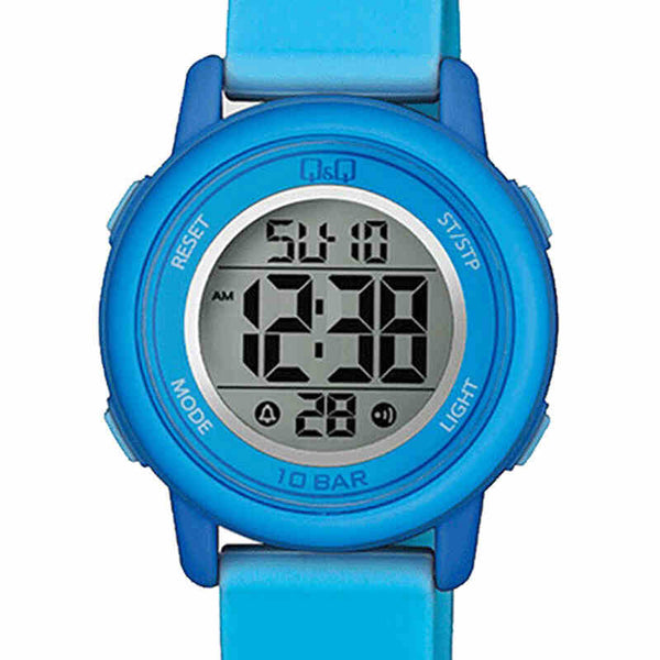 Q&Q Watch by Citizen M208J001Y Kids Digital Watch with Blue Rubber Strap