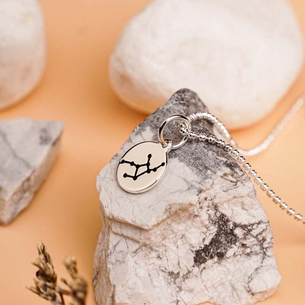 MILLENNE Match The Stars Virgo Celestial Constellation Silver Pendant with 925 Sterling Silver