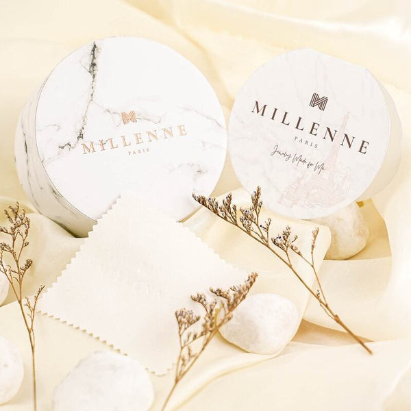 MILLENNE Millennia 2000 Mother of Pearls Victorian Bold Rose Gold Ring with 925 Sterling Silver