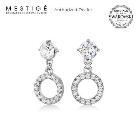 Mestige Kylie Earrings with Austrian Crystals | Gold Earrings for Women