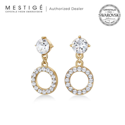 Mestige Kylie Earrings with Austrian Crystals | Silver Earrings for Women